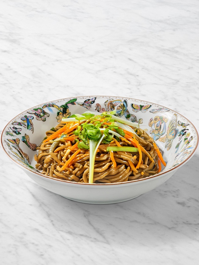 Salteado de fideos udon